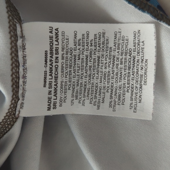 Nike Dri-Fit Victory Is Mine Gradient Blue and Brown Tank Top With Built In Bra - Picture 3 of 6